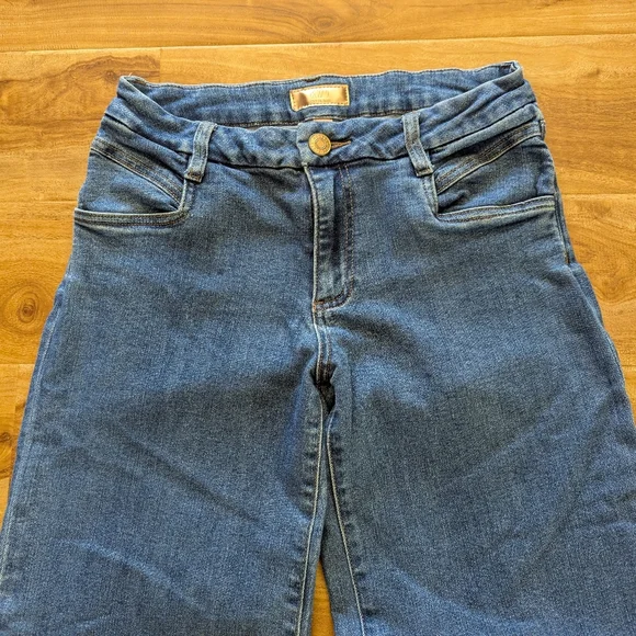 Kut From The Cloth Meg Fab Ab Mid Rise Wide Leg Jeans Women's Size 6 Stretch - Picture 2 of 16